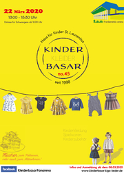 Kinder Kleider Basar Plakat MÄRZ 2020